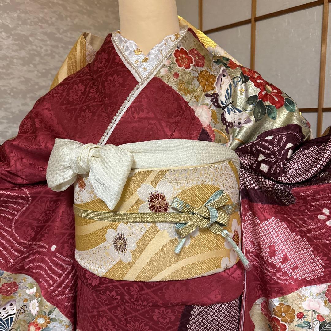 梅模様が可愛らしい♡振袖フルセット 成人式前撮り