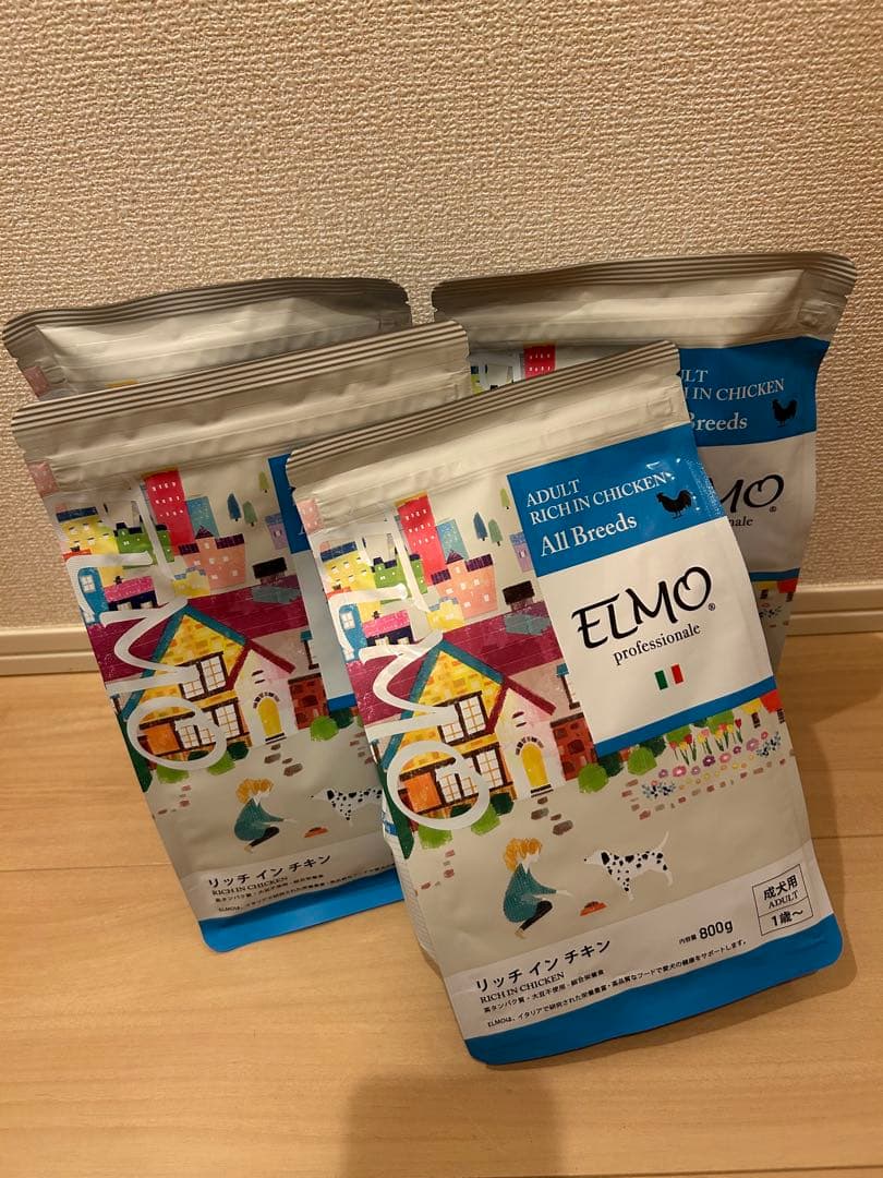 ELMO 成犬用ドライフード チキン 800g×4 - メルカリ