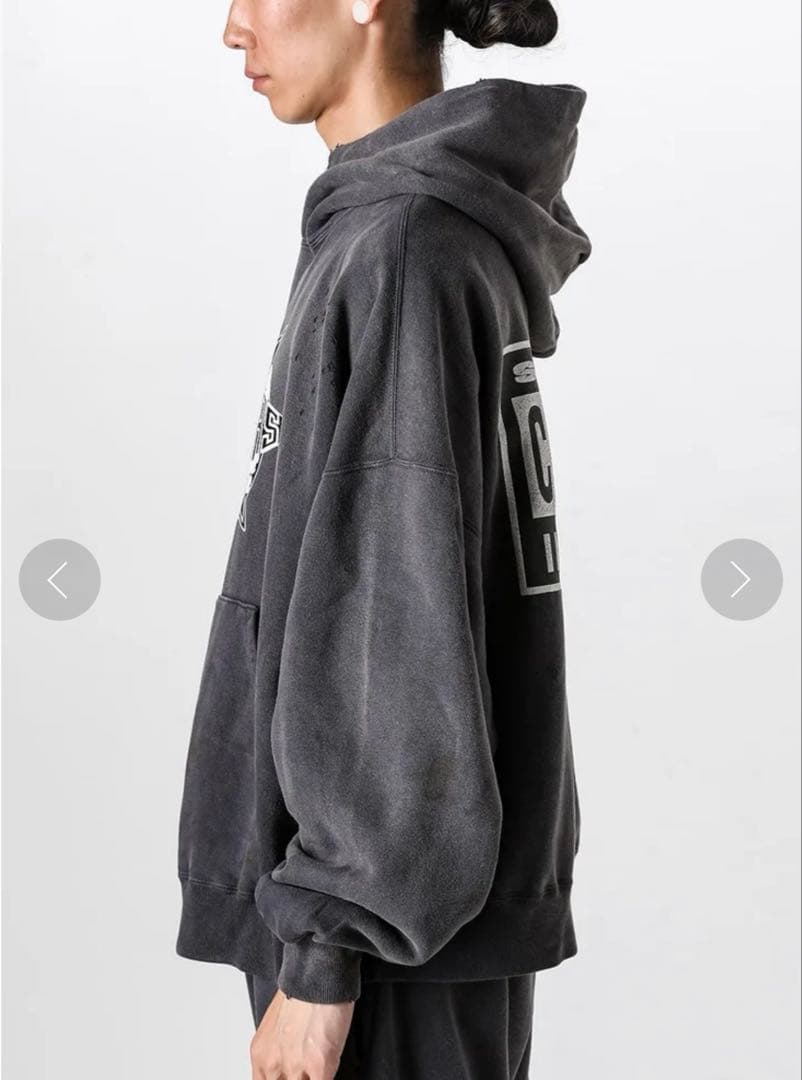 セントマイケル　デニムティアーズ　パーカー　L