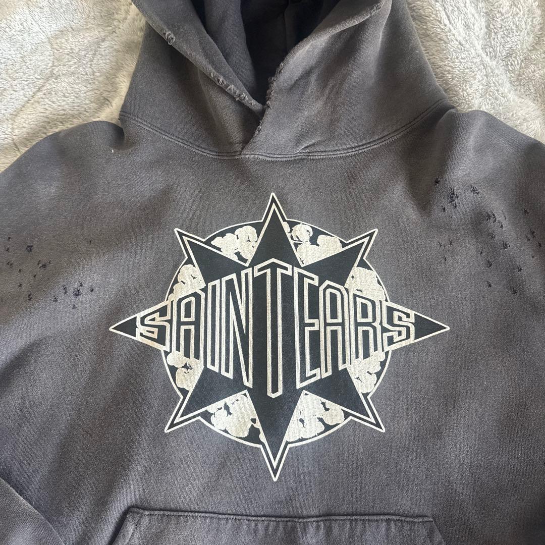 セントマイケル　デニムティアーズ　パーカー　L