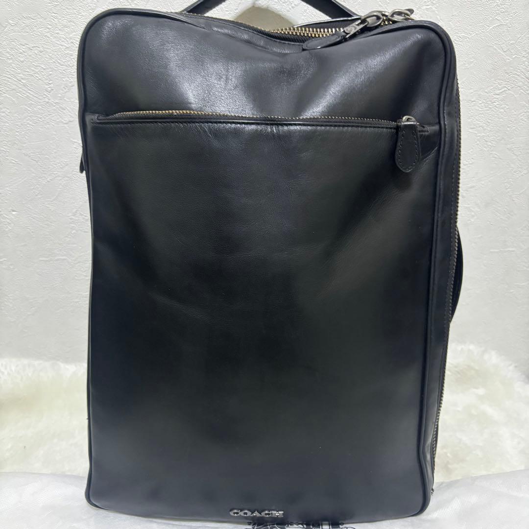 【希少】coach グラハム　ビジネスバッグ　3way リュック　オールレザー