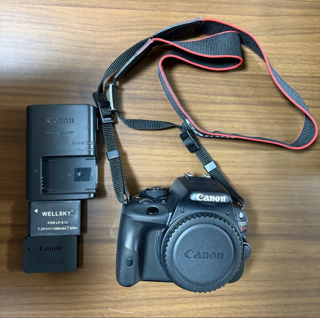 Canon EOS kiss X7 本体、チャージャー、ストラップ、リモコン Canon