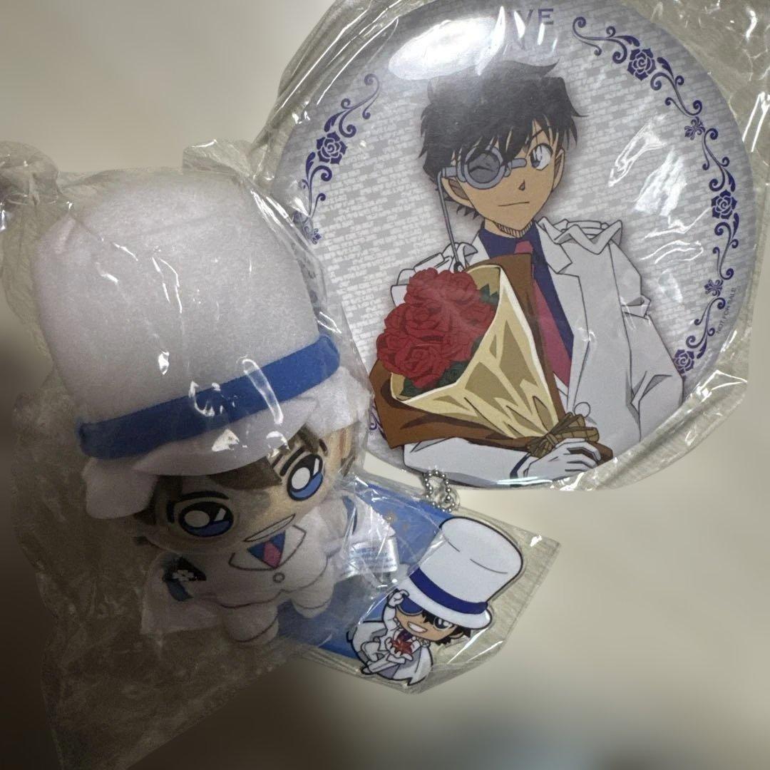 コナンプラザ 購入特典 BIG缶バッジ 怪盗キッド セット - メルカリ
