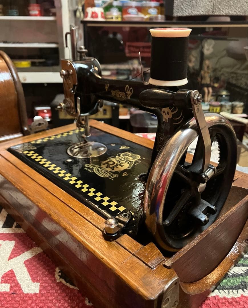 ALL LEADチェーンステッチ・ミシン☆整備・調整済☆実働・単環縫☆昭和