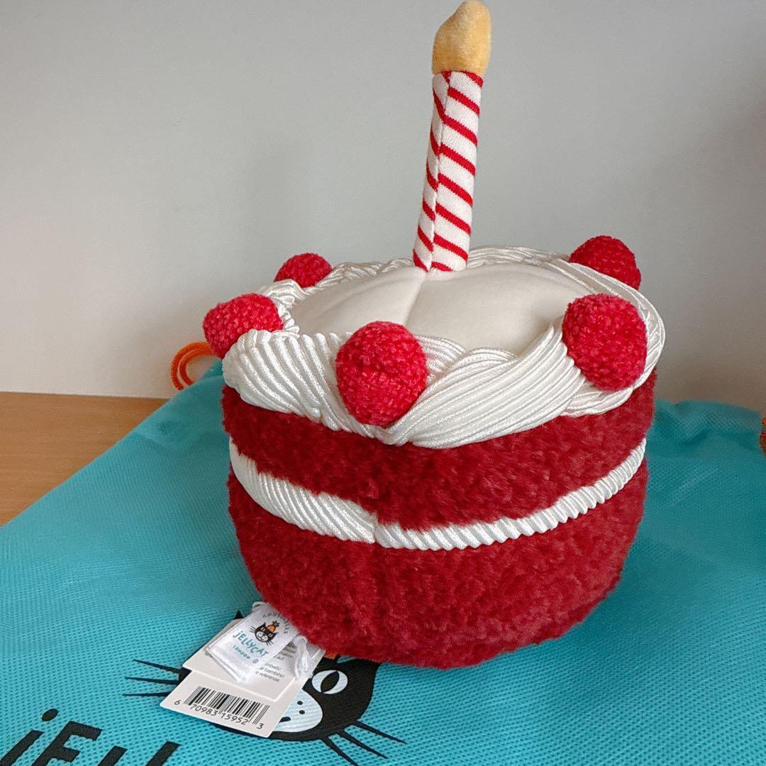  ジェリーキャット チェリー ケーキ ぬいぐるみ　デザート