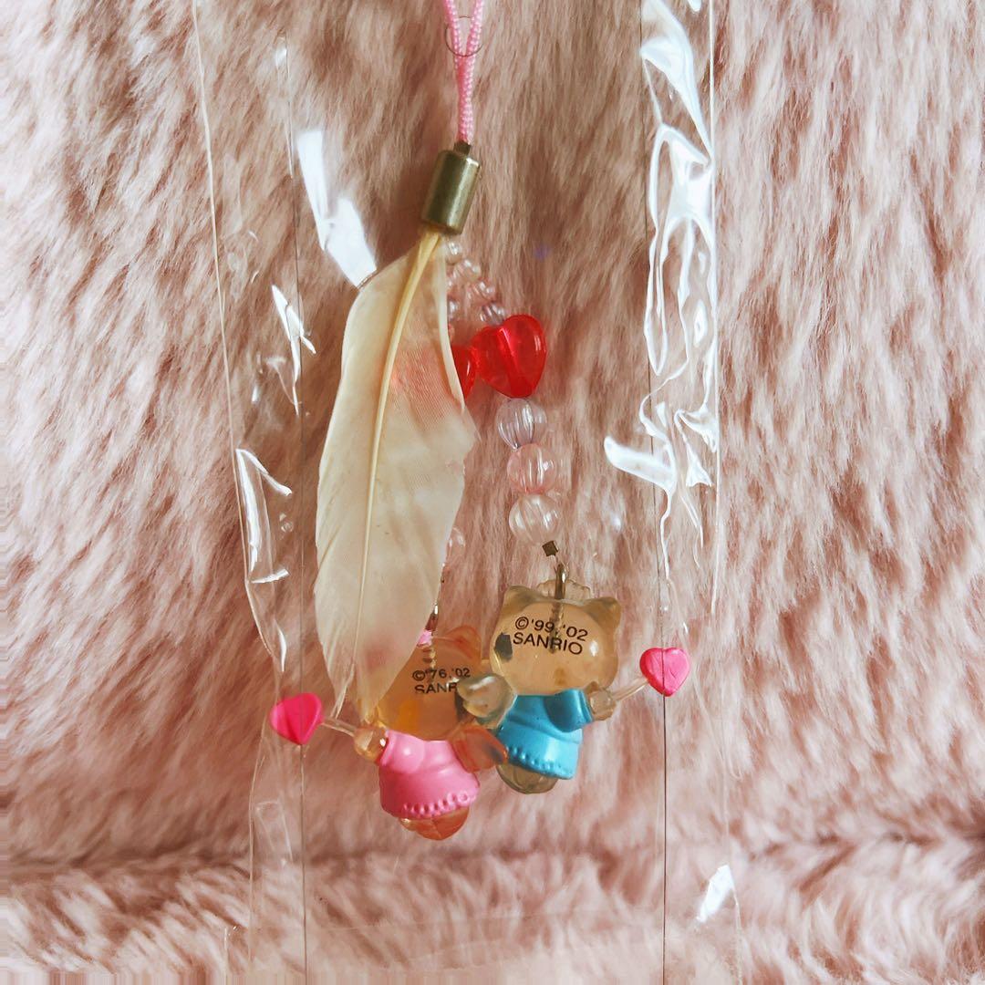 希少レア　ハローキティ　ダニエル　エンジェル　キューピット　ハート　ストラップ