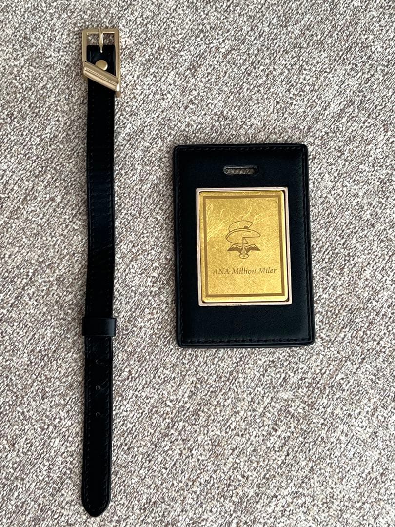 ANA ミリオンマイラーネームタグ 100万ライフタイムマイル ゴールド