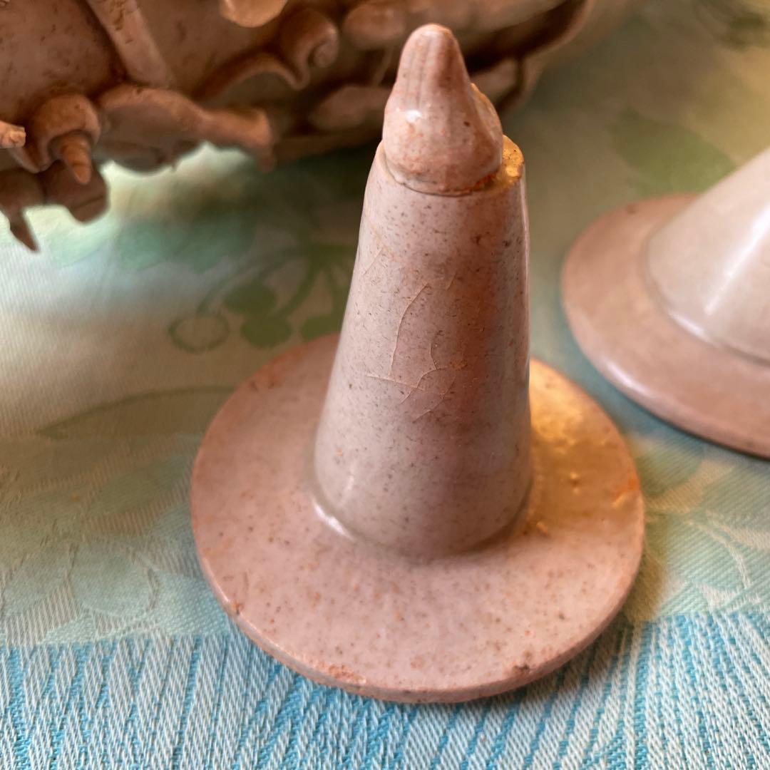 日月壺 蓋付き 白磁 発掘品 中国古阮 陶器の花瓶と鳥