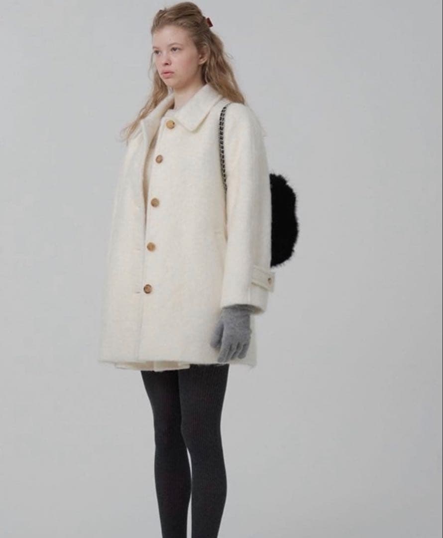 新品】The Barnnet シャギーコート ブランドロゴ入りハンガー付き