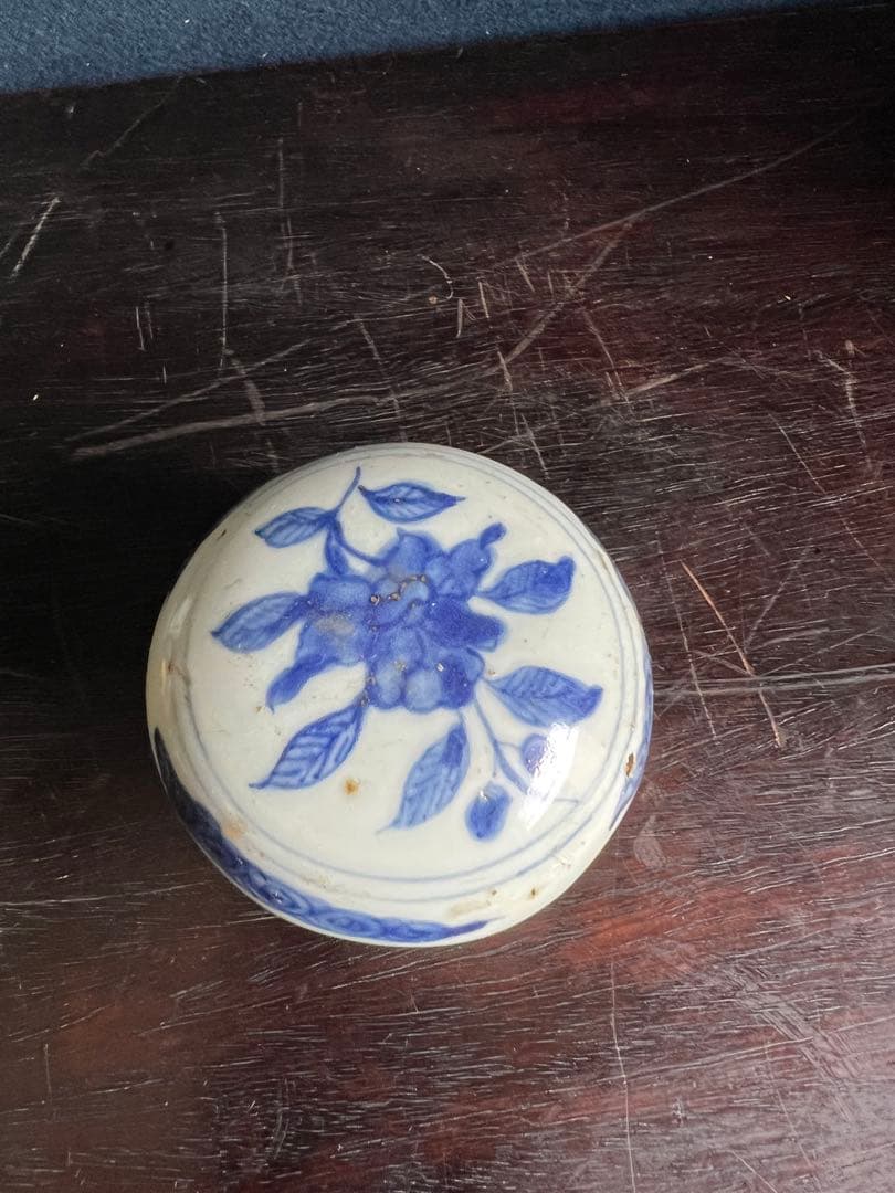 印盒 印泥の入れ物 陶磁器 篆刻用品 書道 香盒 印ごう