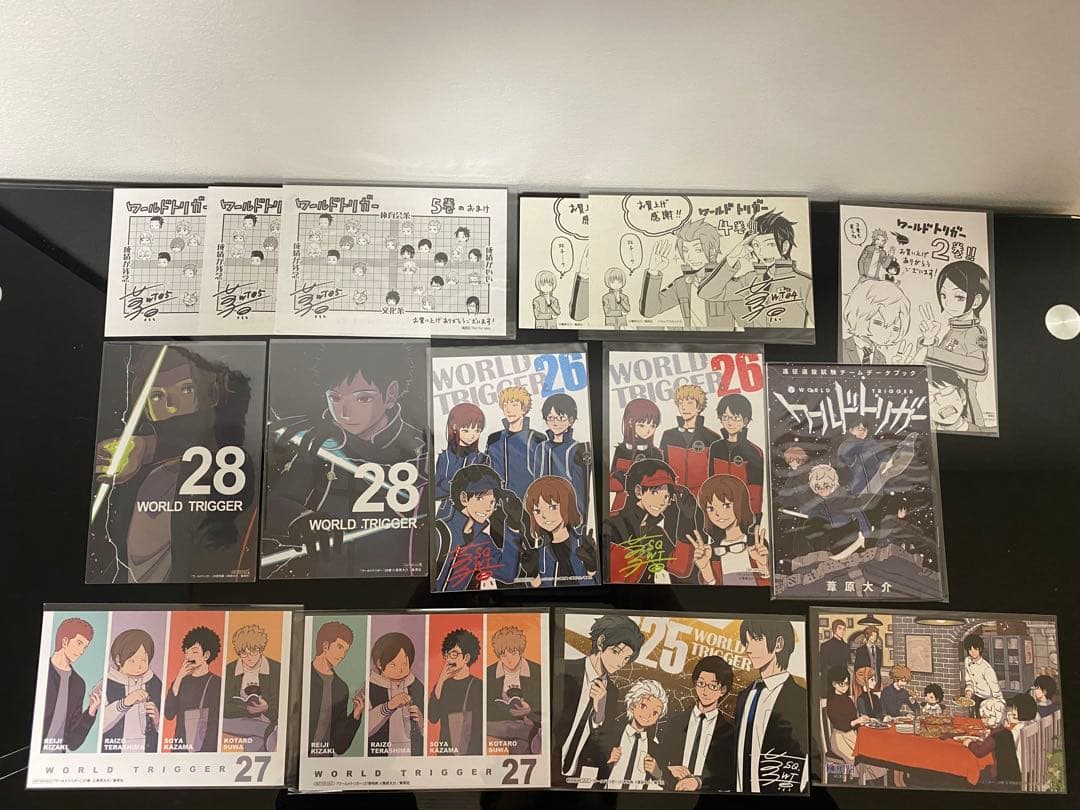 ワールドトリガー 1〜28巻　ファンブック　全巻初版帯付き　特典付き