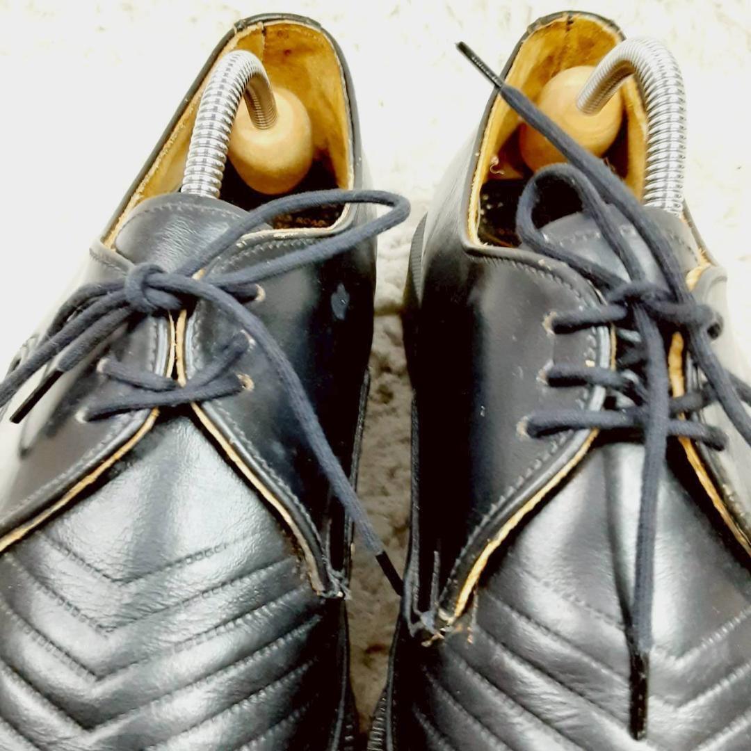 美品 26㎝◎ドクターマーチン ROBOT 革靴 黒 イギリス製 V字ステッチ