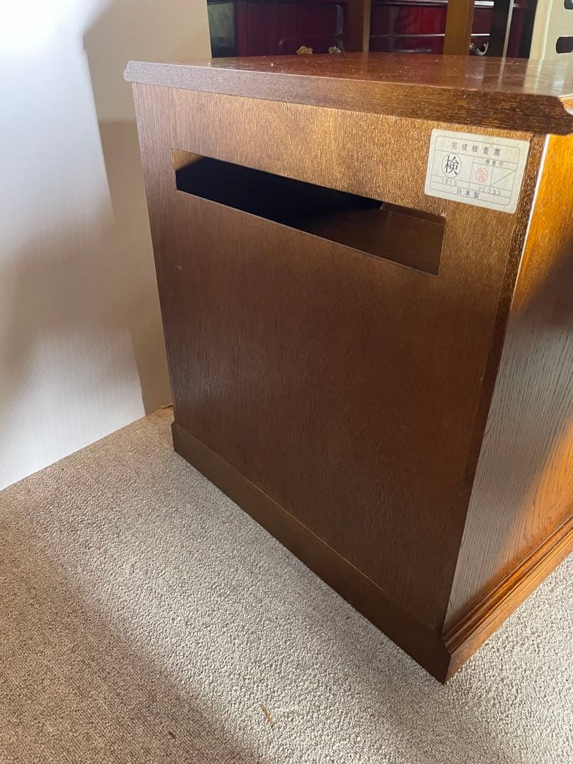 美品 三越家具 ブルージュ 英国スタイル アールヌーボー フラップ式