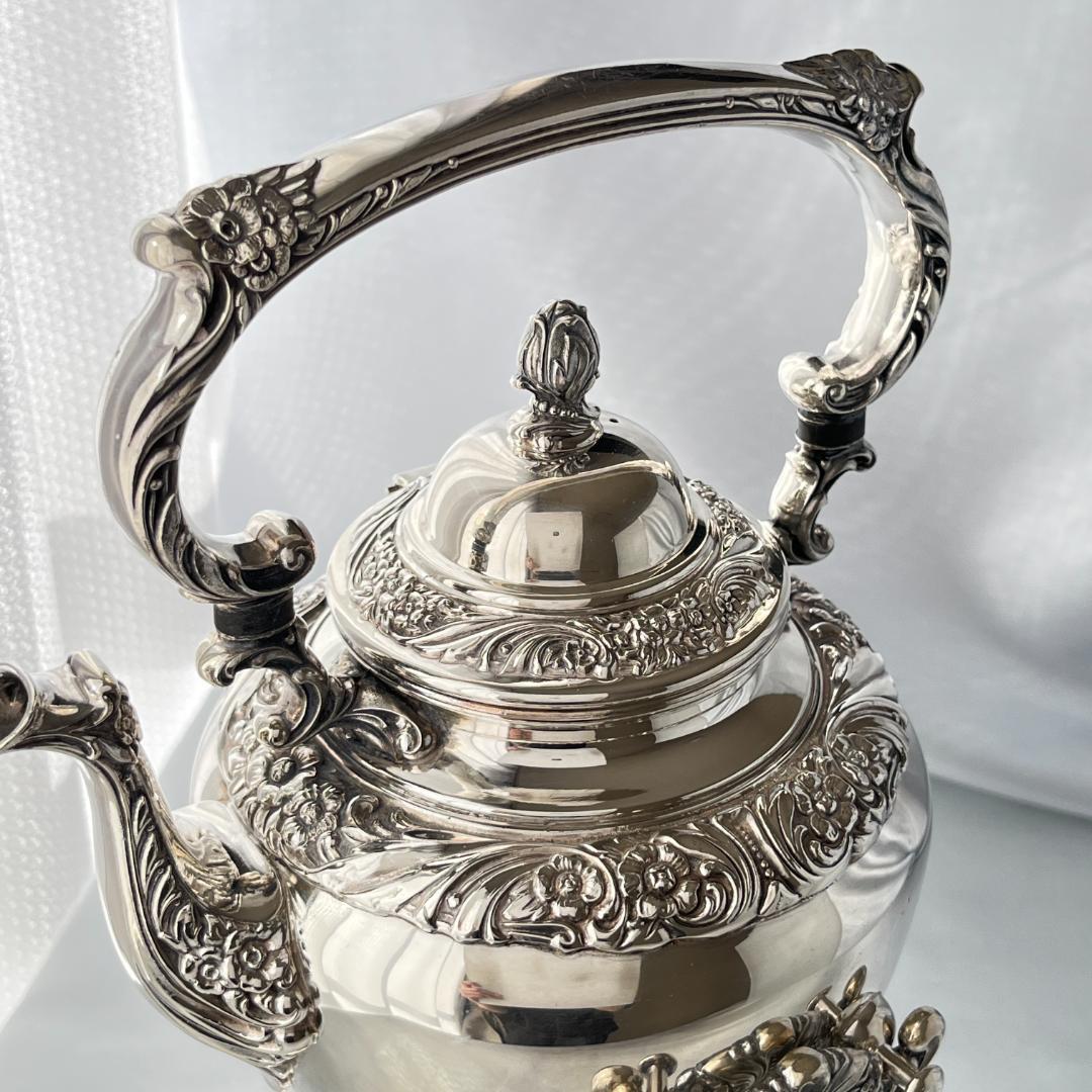 Rogers Brothers】 HERITAGE ティーセット 3点【シルバープレート