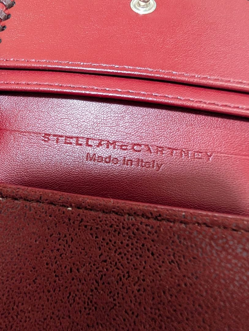 ステラマッカートニー♥️三つ折り財布ファラベラ チェーン 赤