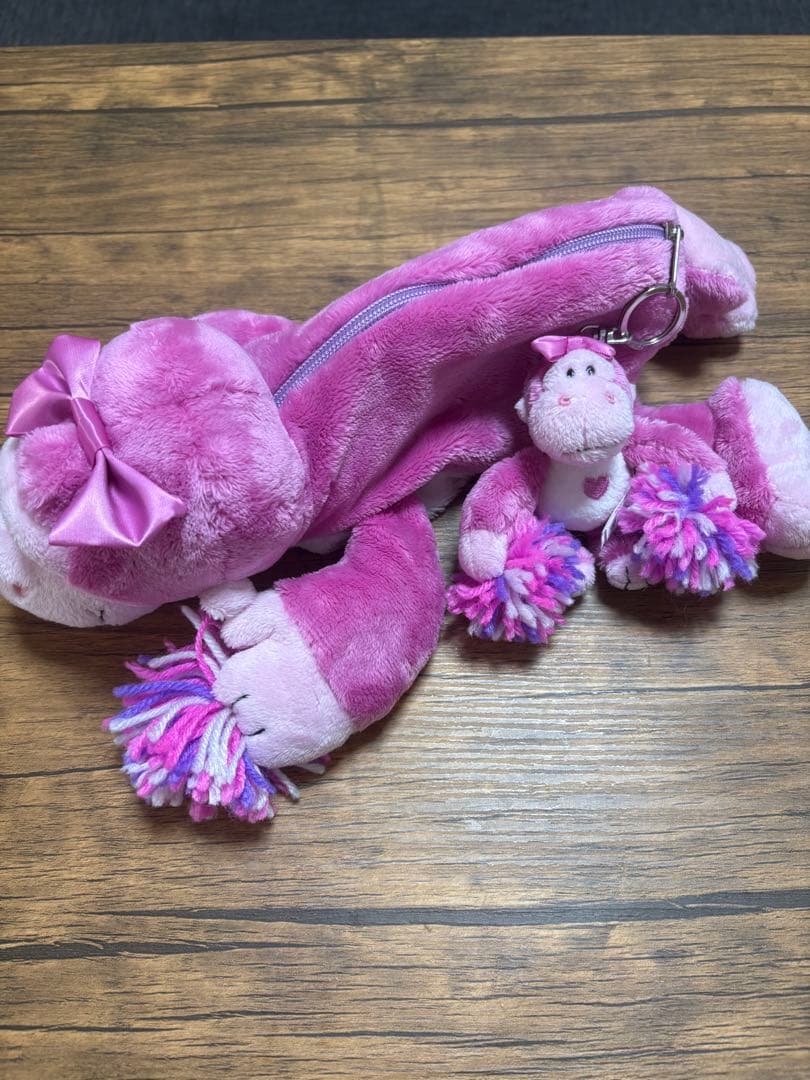 ちょこ様専用 ニキ NICI ピンク ゴリラ 筆箱 ペンケース