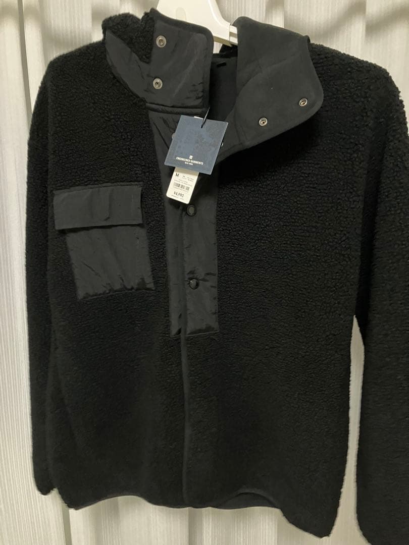 GU×ENGINEERED GARMENTS ボアフリーススナップパーカ