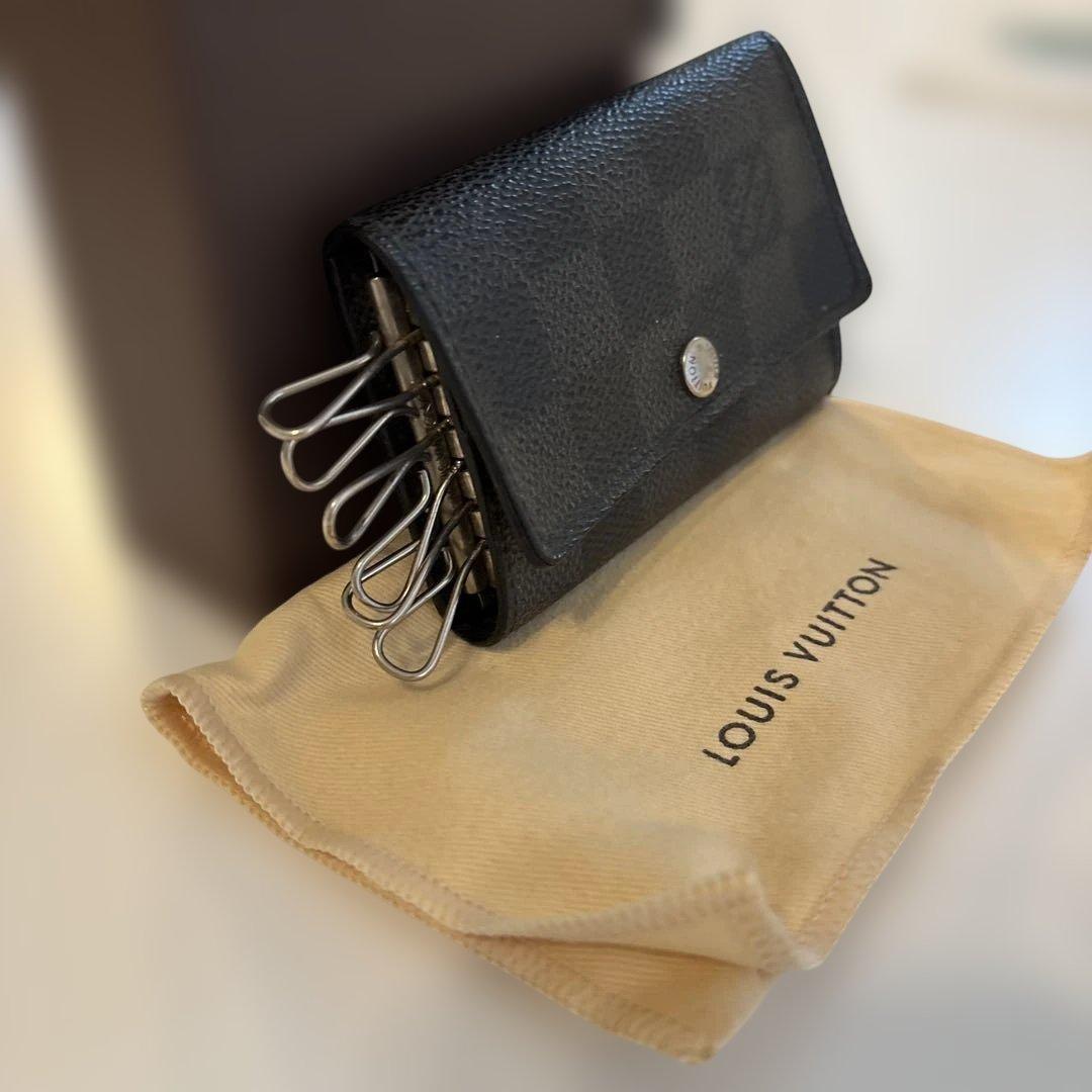 美品】ルイヴィトン ダミエ グラフィット ミュルティクレ6 キーケース