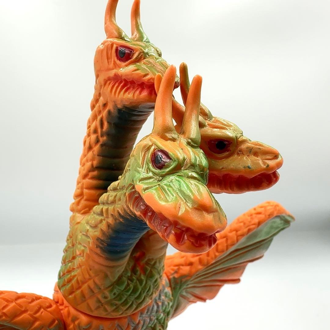 【希少品】当時物 ブルマァク キングギドラ スタンダードサイズ ソフビ