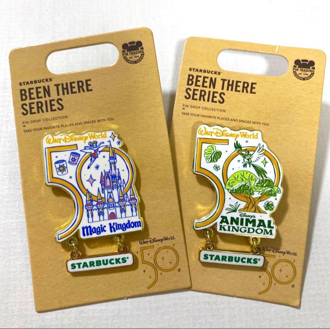 WDW ディズニーワールド 50周年 スタバ starbucks ピンバッジ - メルカリ