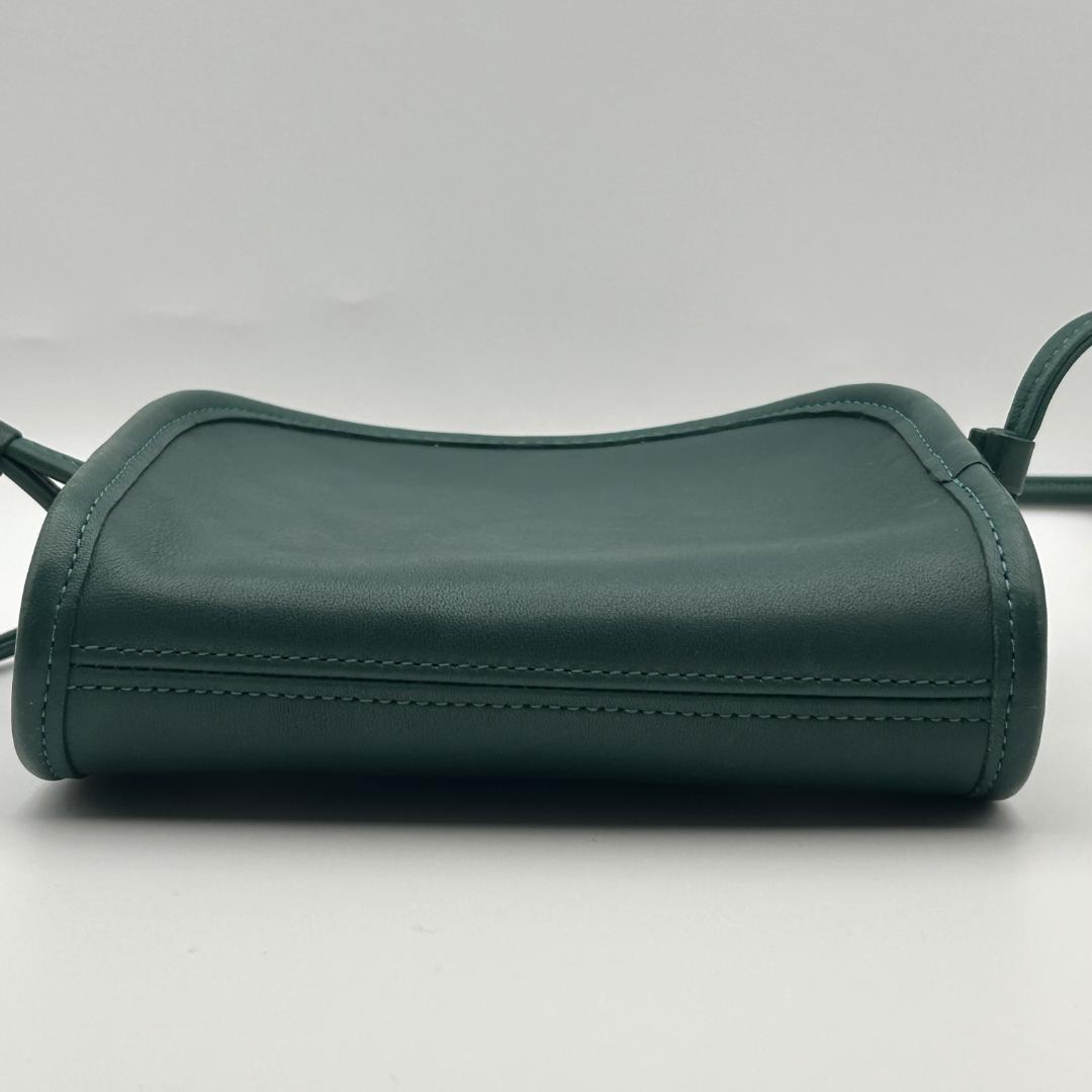 希少色!!美品✨オールドコーチ ショルダーバッグ レザー グリーン 9017