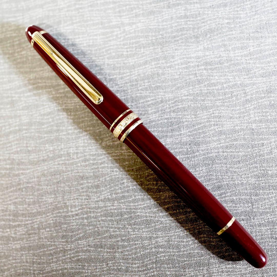 【美品 送料込み】モンブラン 万年筆 １４４ マイスター ボルドー