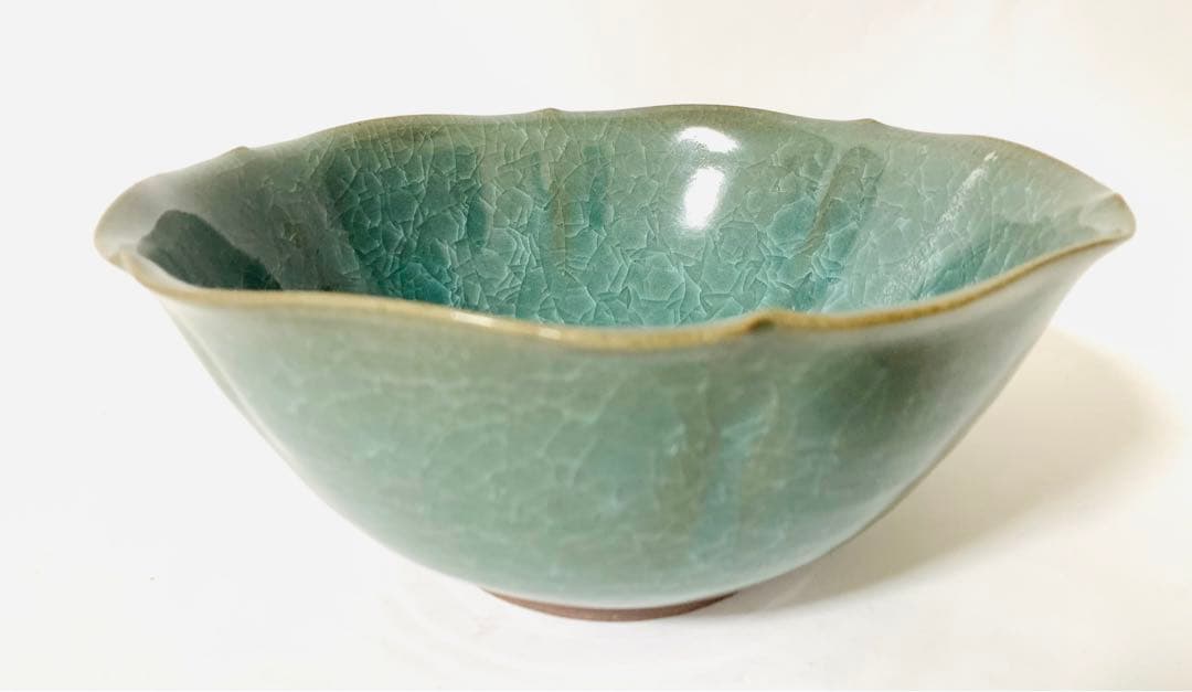 古玩中国陶磁龍泉青磁茶碗丼ボール龍泉窯天龍寺青磁李朝高麗青磁