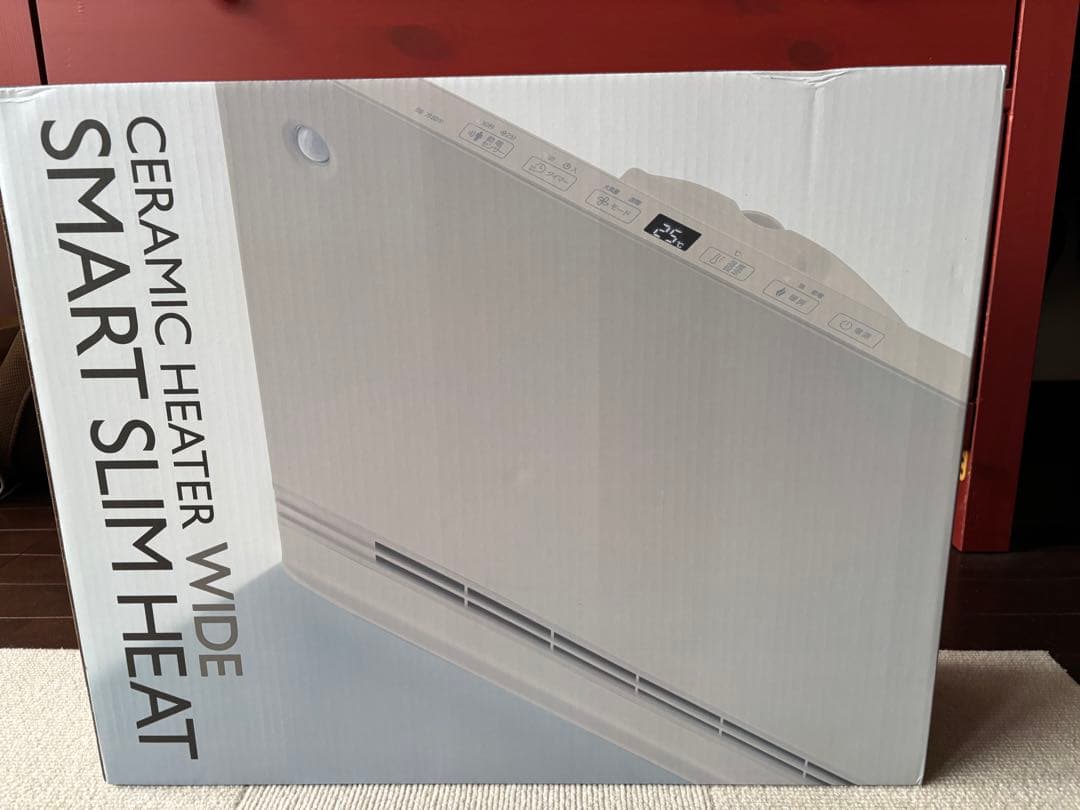 セラミックファンヒーター ワイド SMART SLIM HEAT
