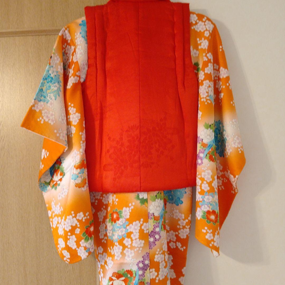 七五三　女の子被布　3歳　着物　２点セット　正絹　保管品