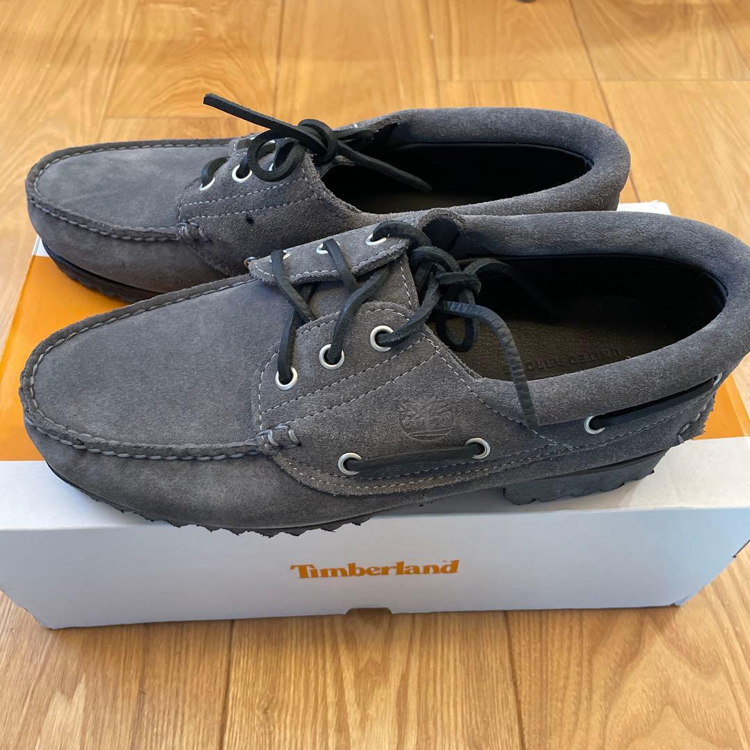 Timberland 3EYEグレー デッキシューズ26.5