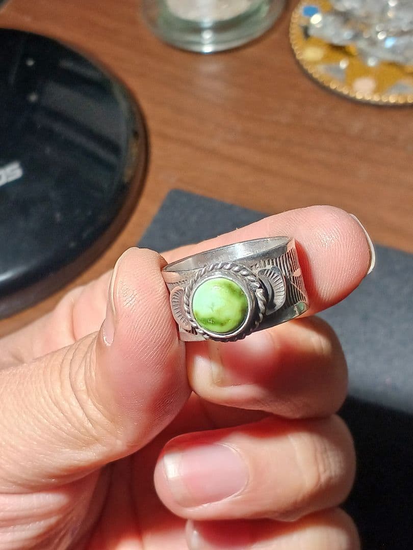 インディアンジュエリー　ナバホ　アンディキャドマン　リング