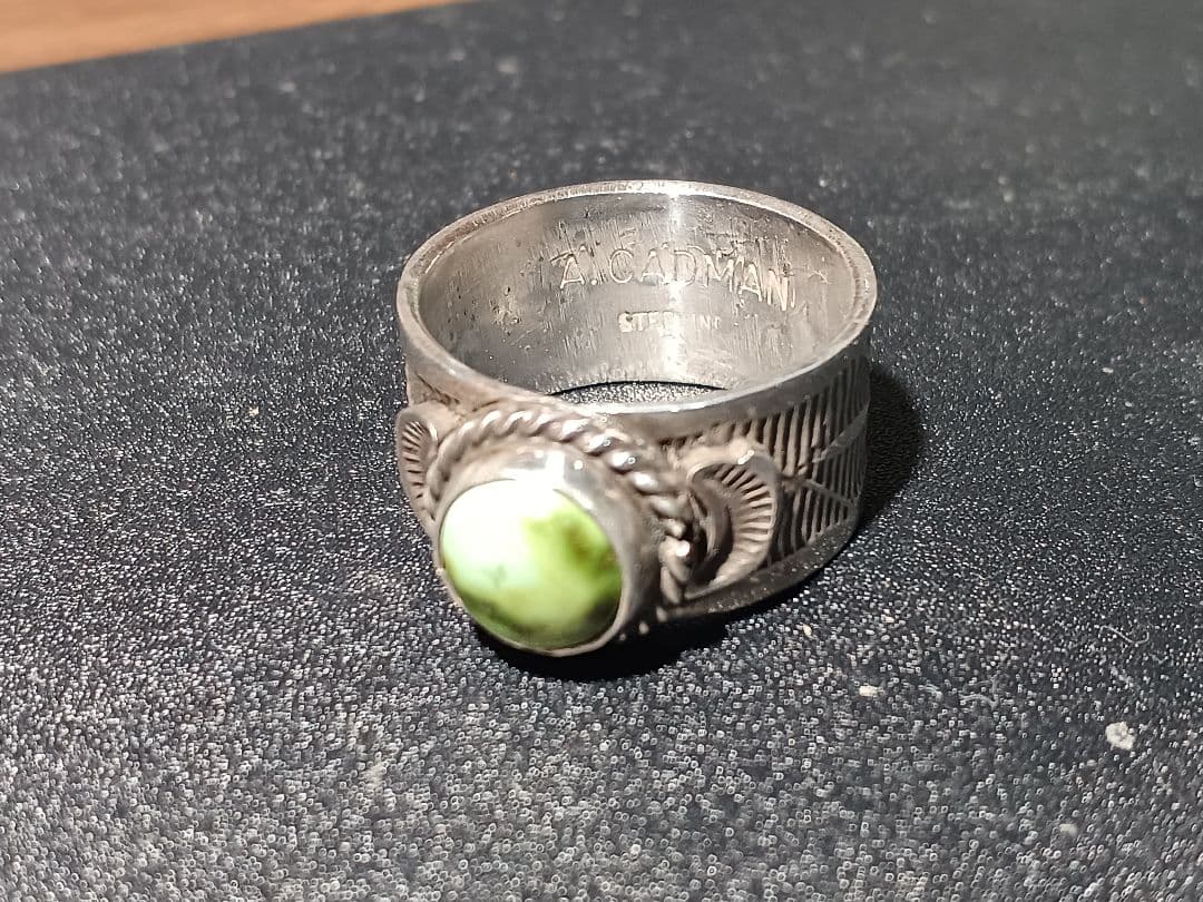 インディアンジュエリー　ナバホ　アンディキャドマン　リング