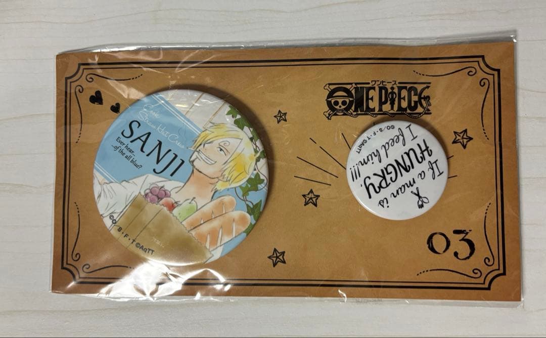 ワンピース 東京ワンピースタワー サンジのカフェ 缶バッジ サンジ