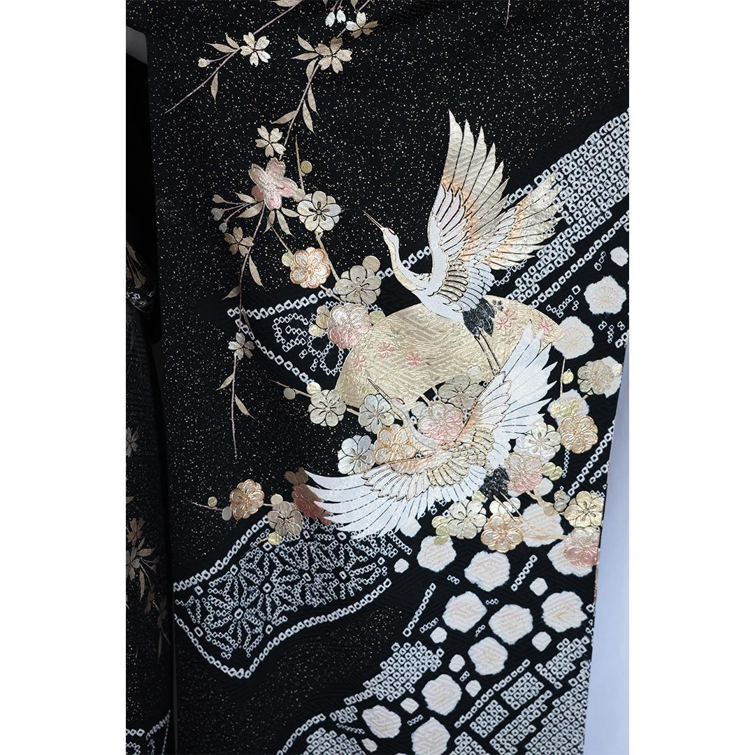 フローラ様専用】豪華□やまと部分絞り黒□振袖8点セットフルセット