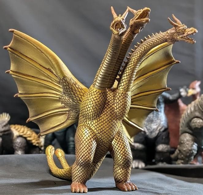 昭和ゴジラ・キングギドラ・モスラ・ラドン・バラゴン他（バンダイ）ソフビ６体セット