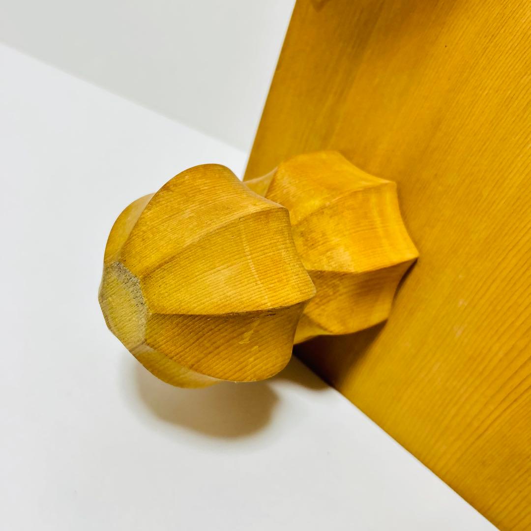 【送料無料】国産 高級 囲碁盤 約6寸 本榧 天地柾目 ヘソ 脚付き