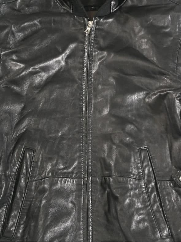 archive レザー　ジップフーディー