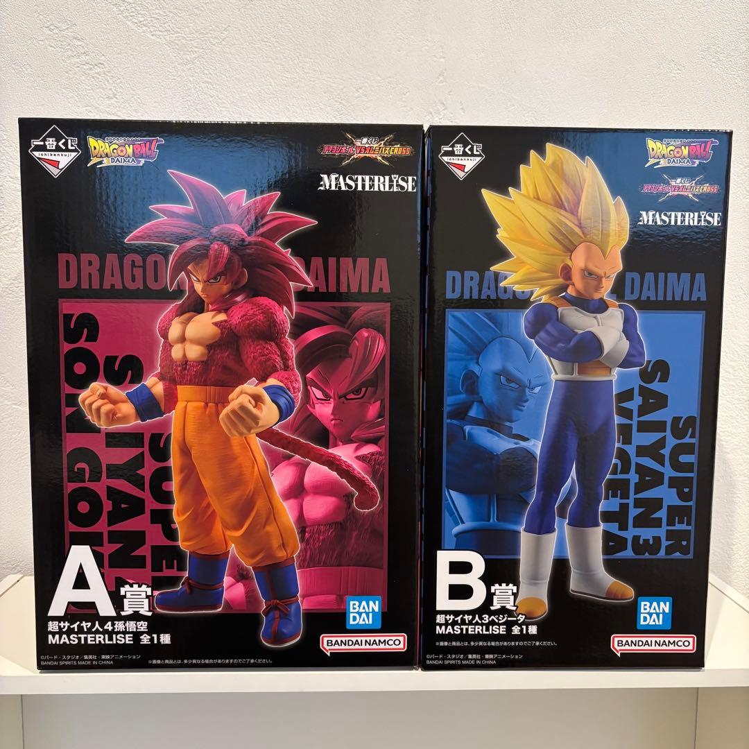 VSオムニバスCROSS A賞超サイヤ人4孫悟空 B賞 超サイヤ人3ベジータ