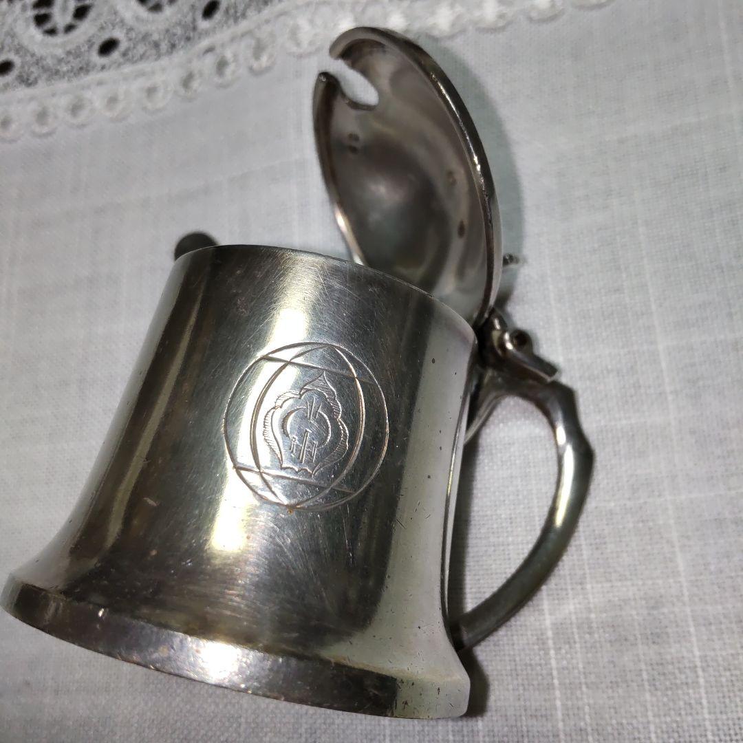 銀製小さなシュガー入れ 工芸品