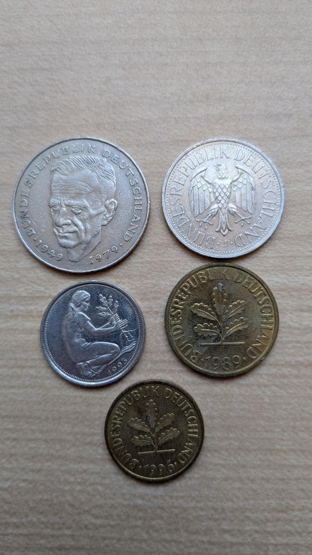 旧ドイツマルク 紙幣とコインセット - メルカリ
