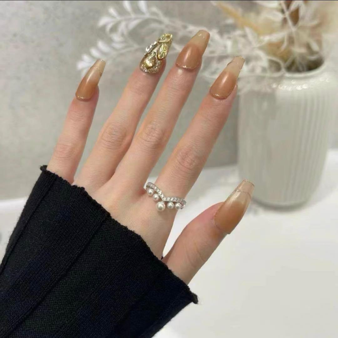 【高品質】✨パール王冠✨モアッサナイトリング D0.01ctリング