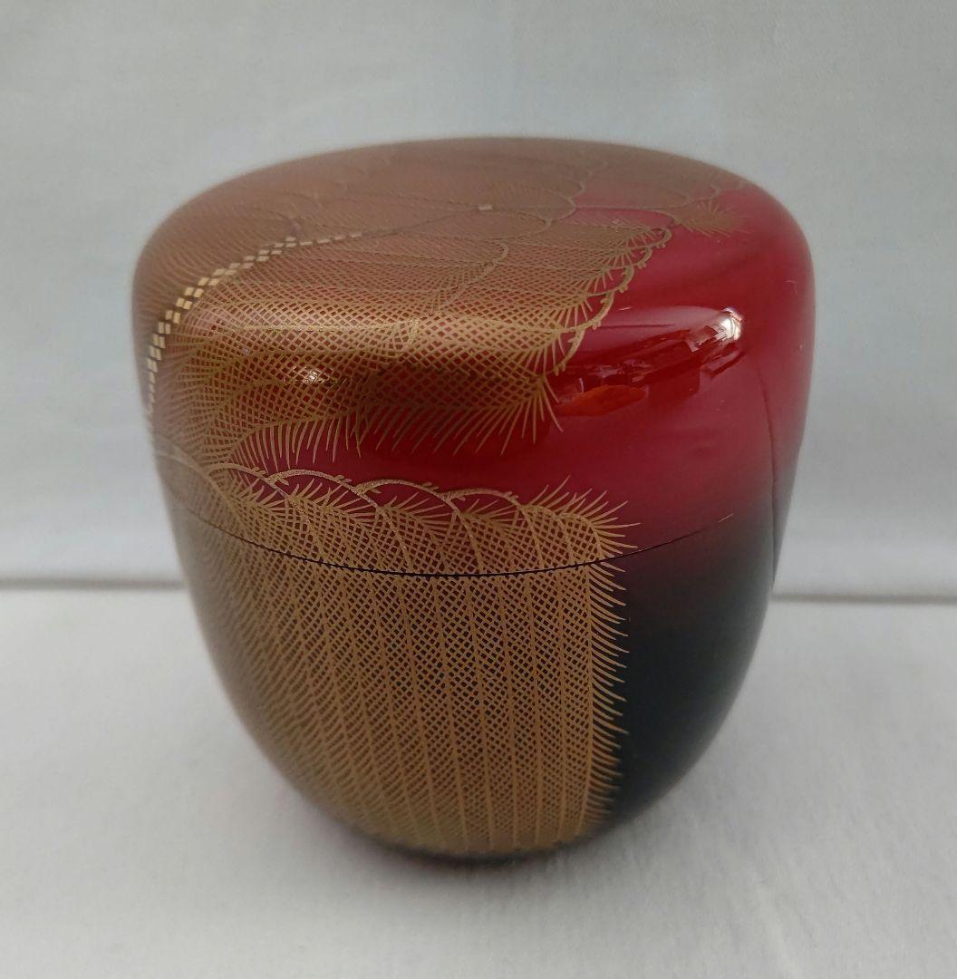 柳 蒔絵 棗 細井正峰(正雄)作 茶道具