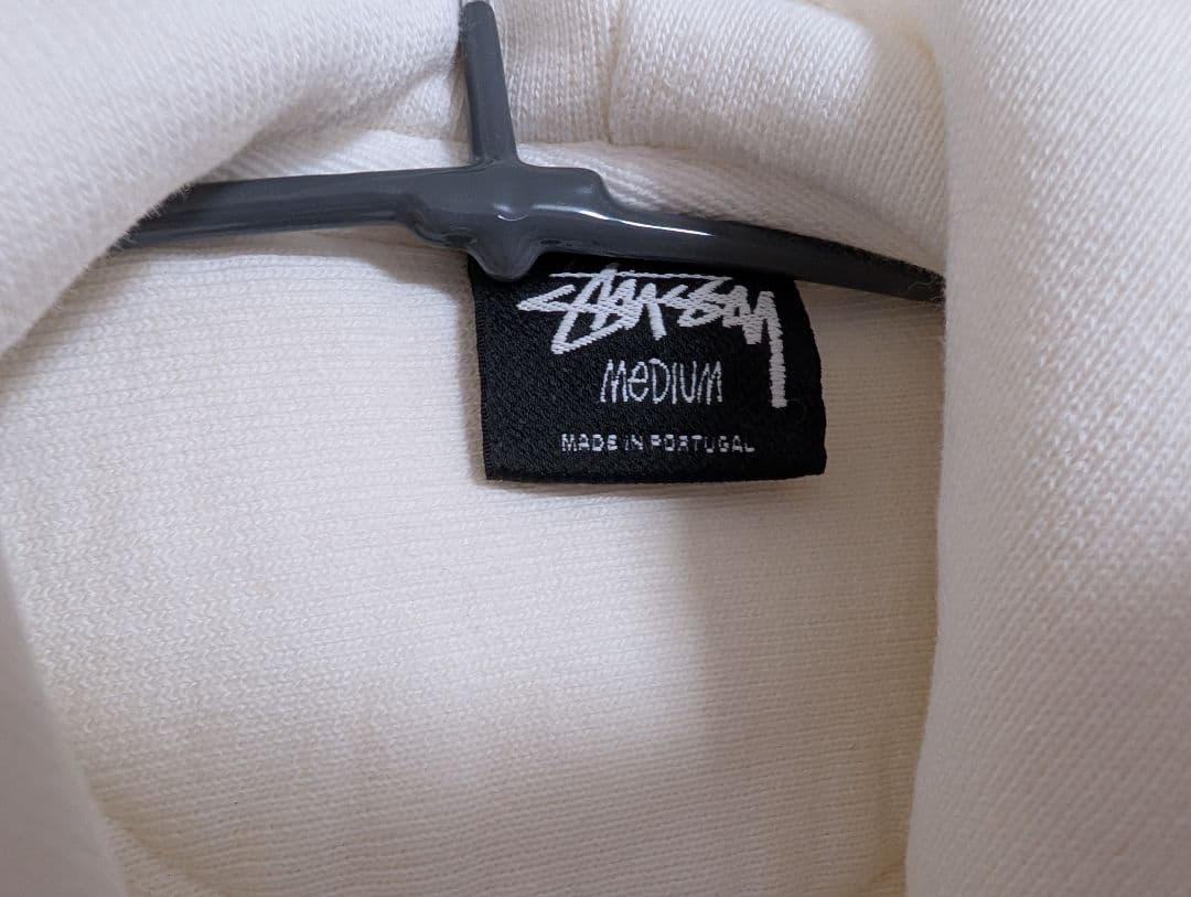 STÜSSY ロゴプリント ホワイトパーカー　Buana　　　 M　ステューシー