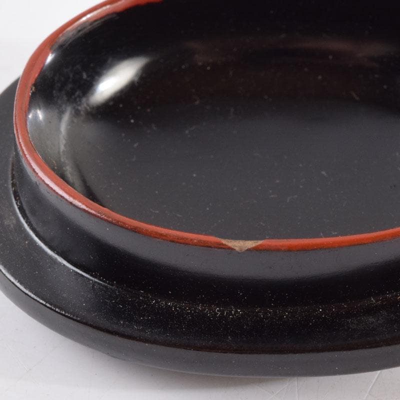 茶道具 黒漆 冠 香合 時代箱 N 8967