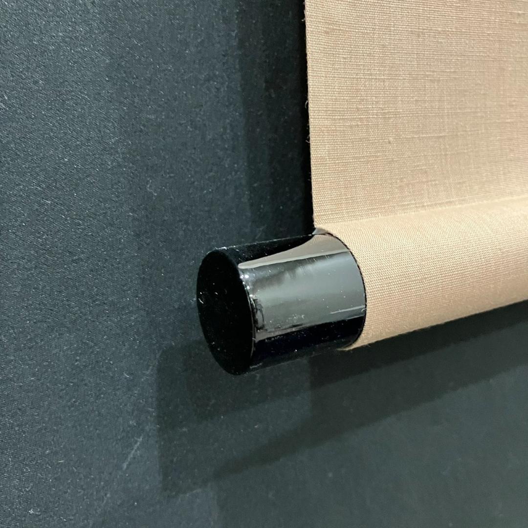 4193 戸上明道 「開門多落葉」 共箱 肉筆 紙本 日本画 掛軸 玉瀧寺