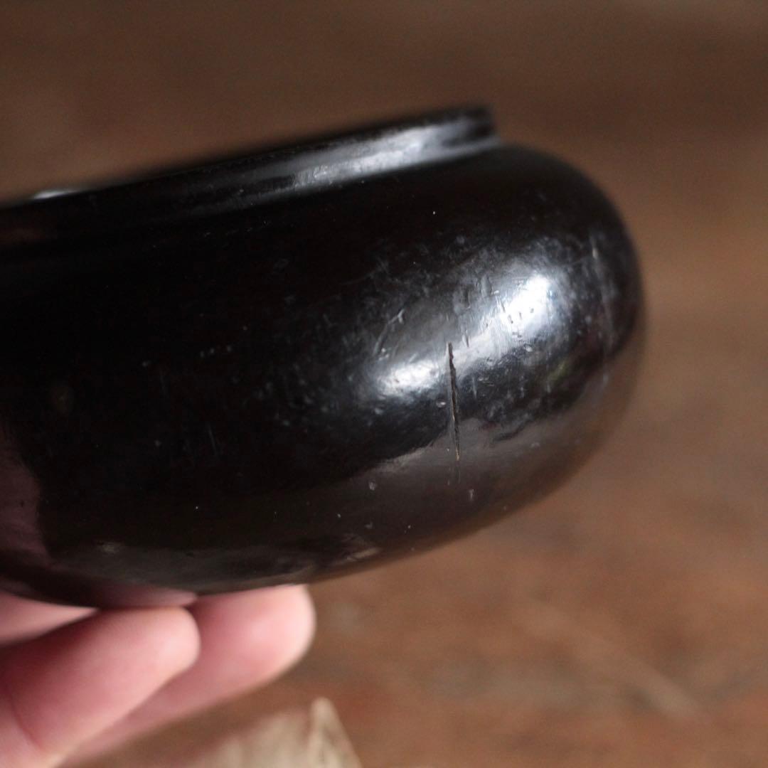黒漆 薬壺 古美術 古道具 アンティーク 漆器