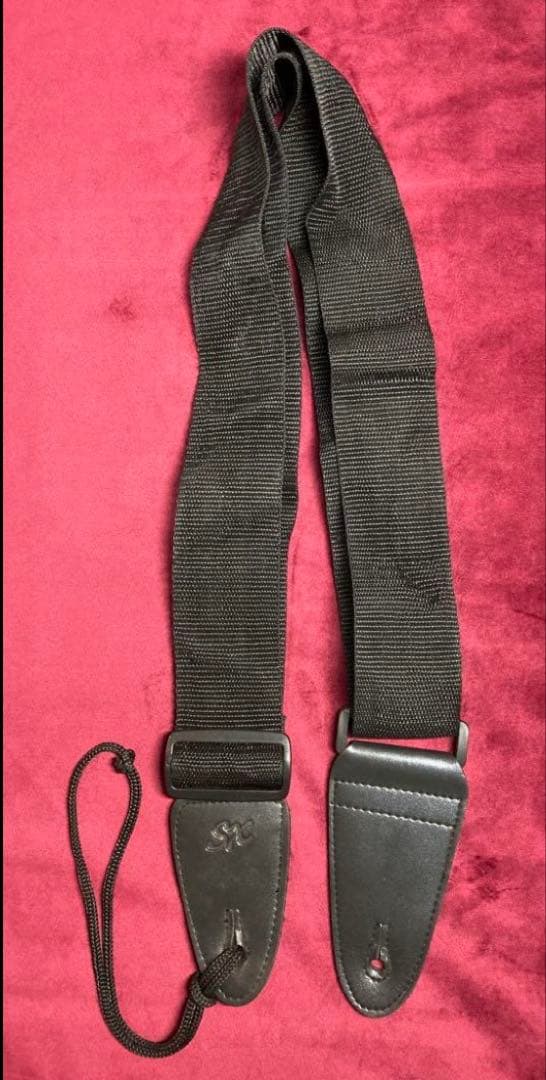 SX エレキギター サンバースト　スタンド付き　キズ有り ベルト付