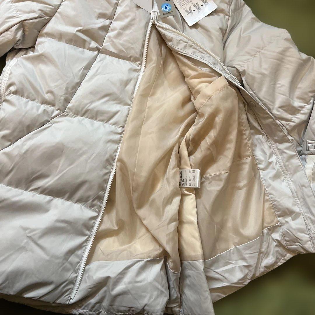 新品Ｌサイズ　フィラゴルフレディース撥水加工フード付き高級ダウンジャケット