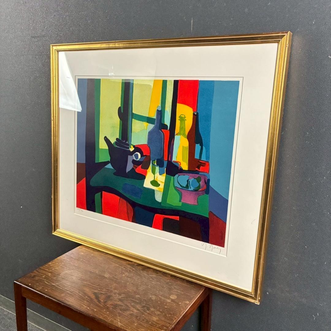 ハロルド・アルトマン「trio」リトグラフ 1988年 直筆サイン入り 額縁