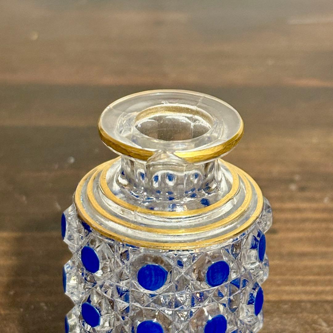オールドバカラ ディアマンピエーリーコバルトブルー香水瓶OLD BACCARAT